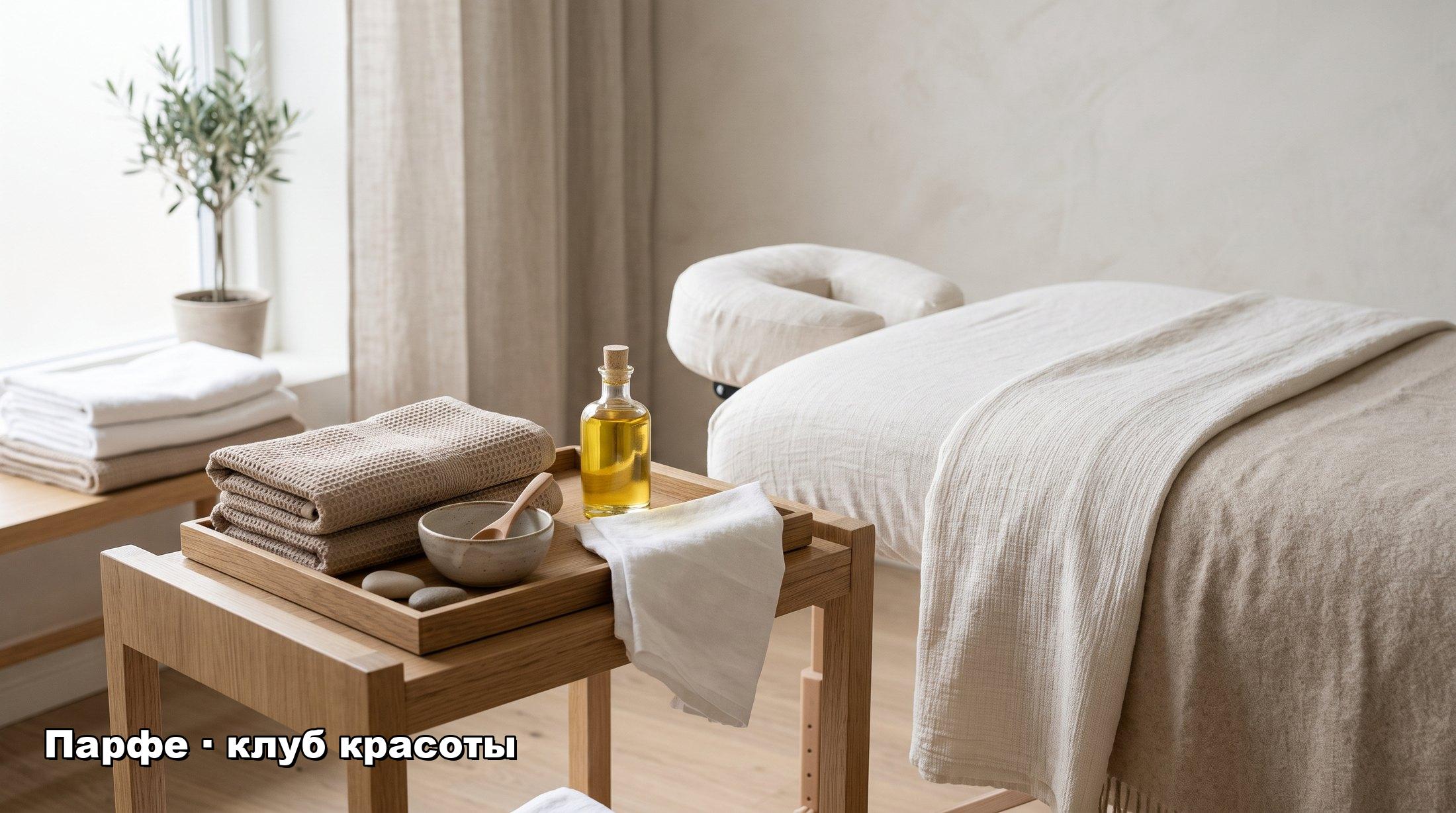 Кушетка для массажа лица в клубе красоты «Парфе»